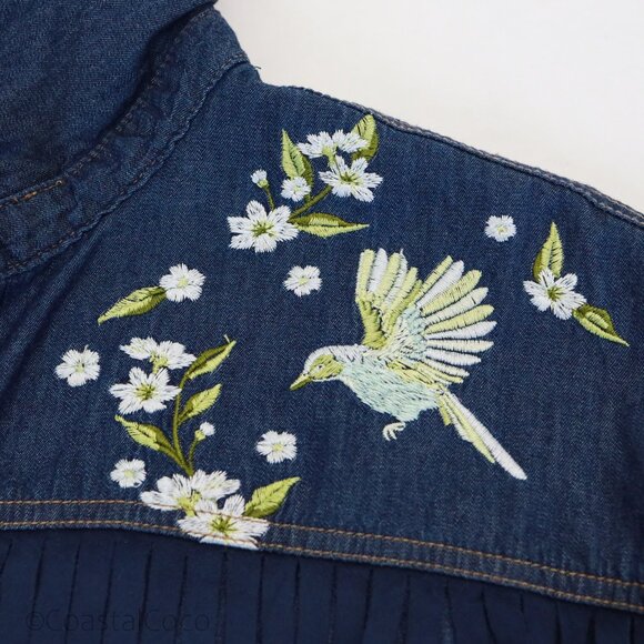 DG2 Diane Gilman Western Button Up Shirt XL Womens Fringe Rodeo Country Festival - Picture 7 of 14